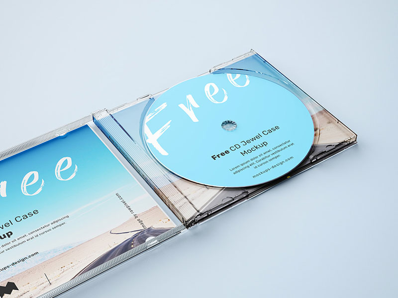 CD Jewel Case PSD Mockup