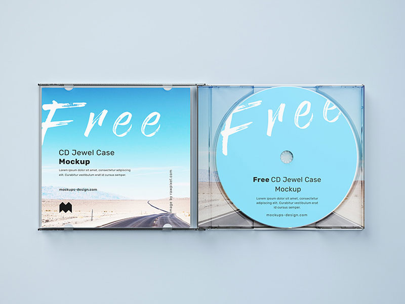 CD Jewel Case PSD Mockup