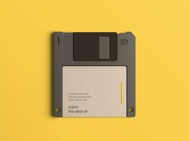 Floppy Disk PSD Mockup
