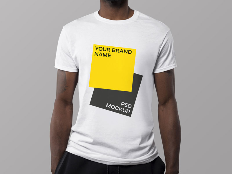 Download Photo Realistic T-Shirt PSD Mockup | MockupsQ