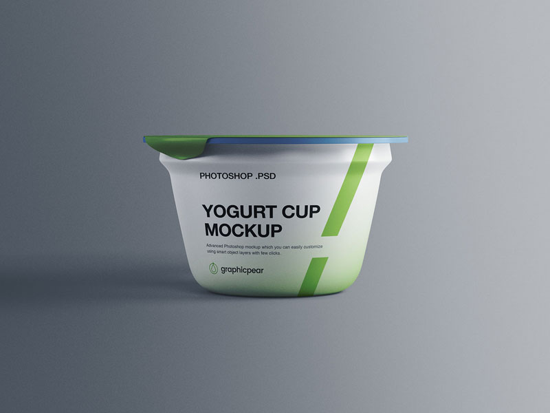 Yogurt Plastic Cup PSD Mockup