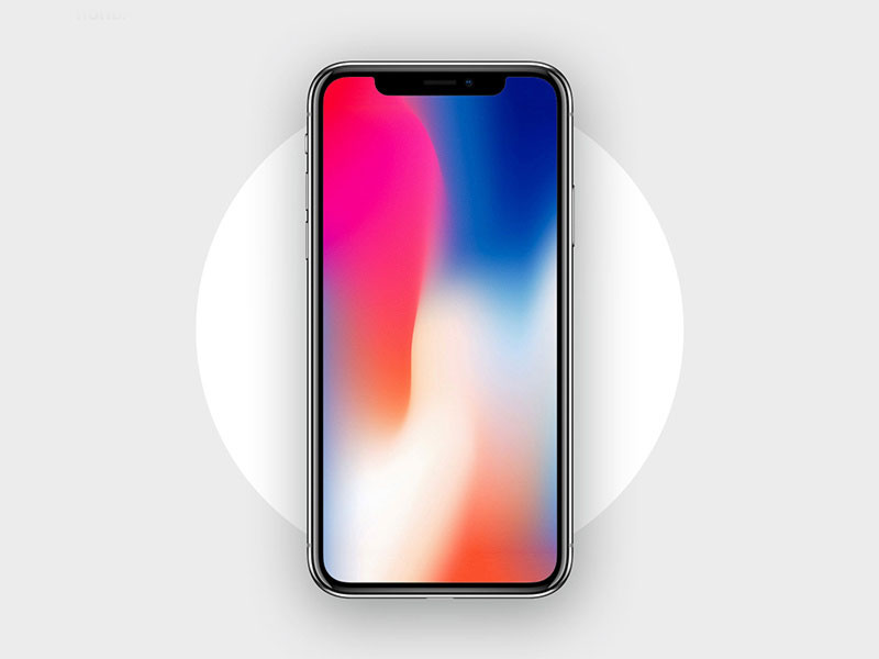 iPhone X Front PSD Mockup