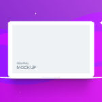 Minimal Macbook PSD Mockup