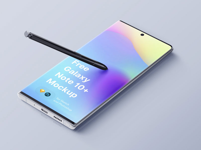 Samsung Galaxy Note 10 Plus PSD Mockup
