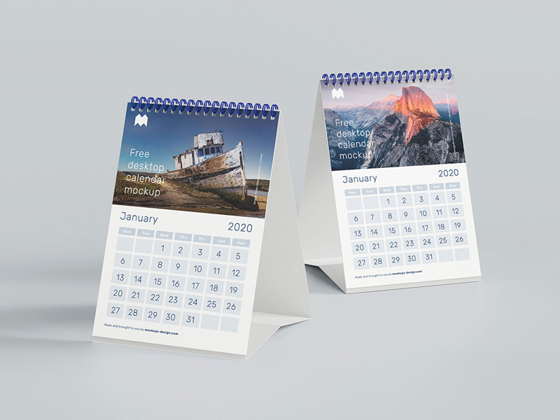 Desk Calendar PSD Mockup | MockupsQ