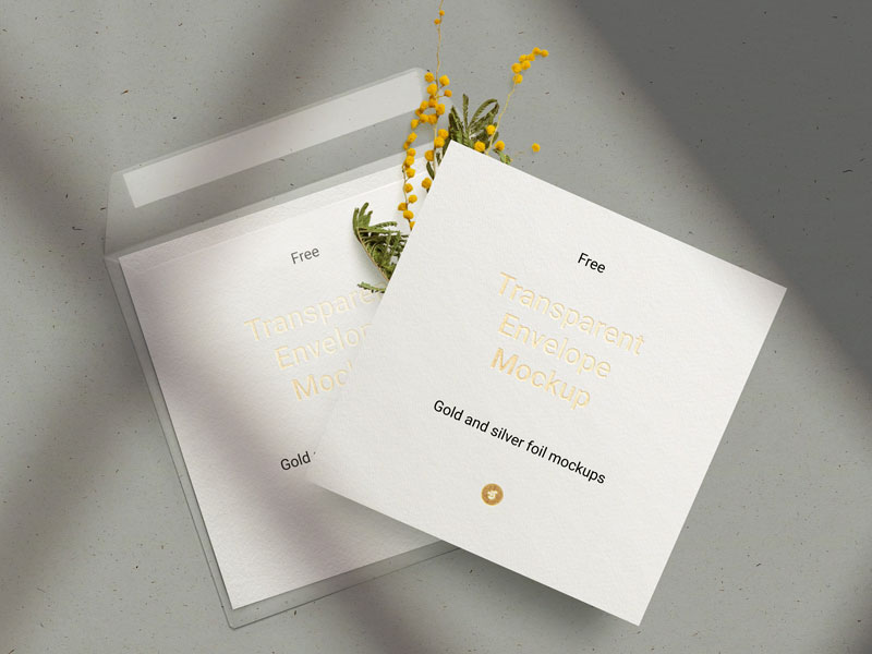 Envelope & Card PSD Mockup