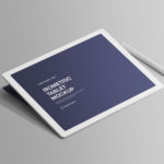 Isometric Tablet PSD Mockup