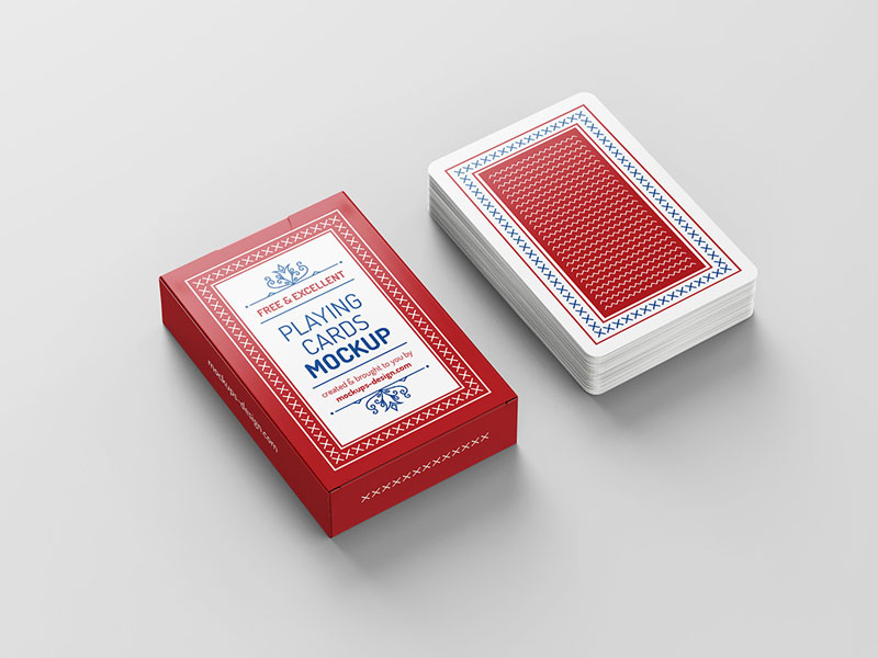Download Playing Cards PSD Mockup | MockupsQ