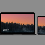 Pixel 4 and PixelBook Go PSD Mockup