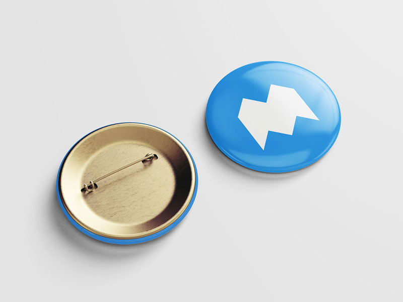 Pin Button PSD Mockup