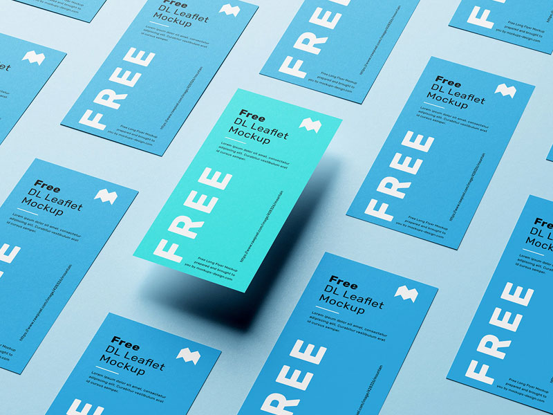 DL leaflet PSD Mockup