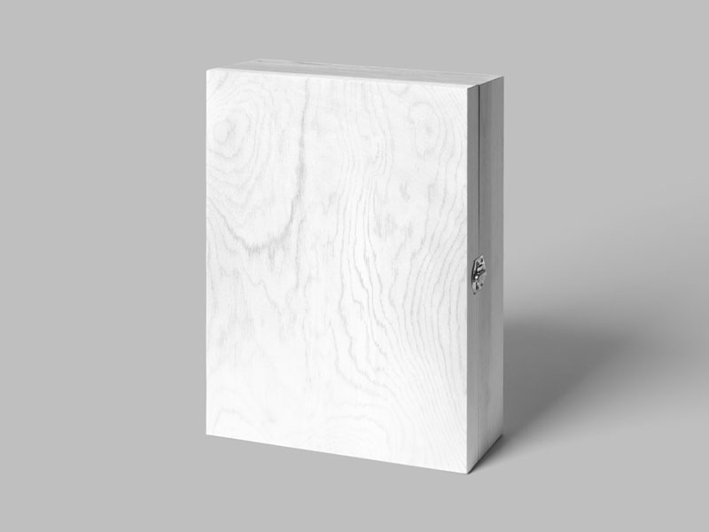 Wood Box PSD Mockup