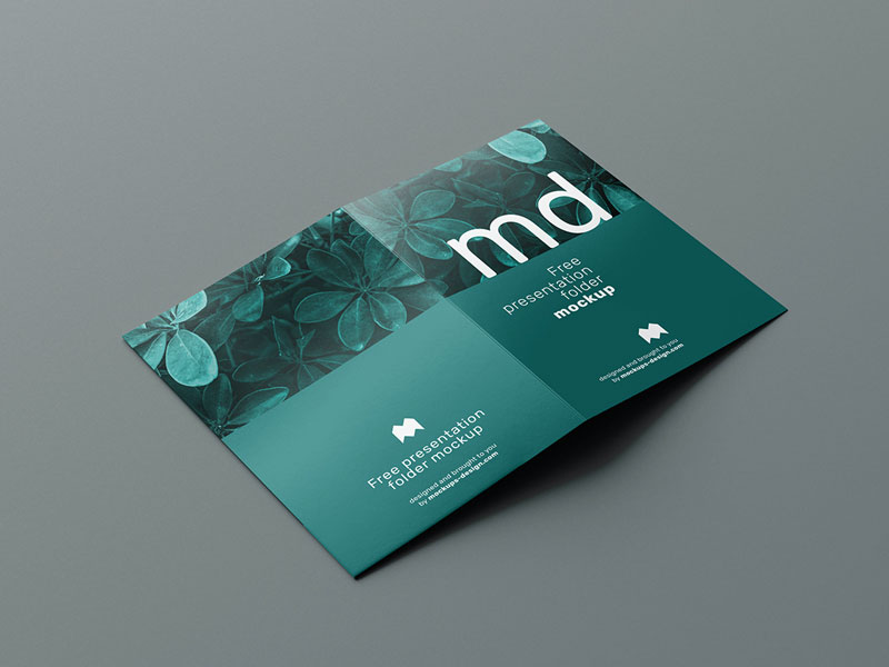 Landscape folder mockup free information