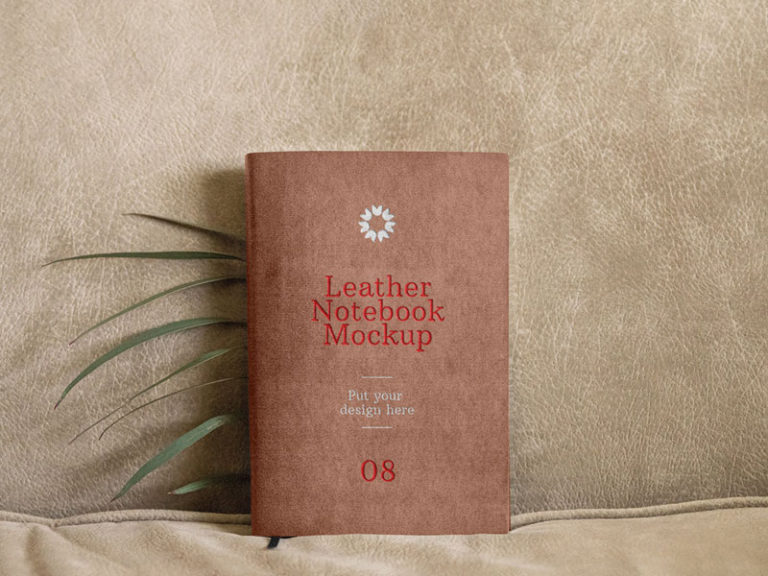 Download Leather Notebook PSD Mockup | MockupsQ