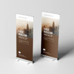Roll Up Stand PSD Mockup