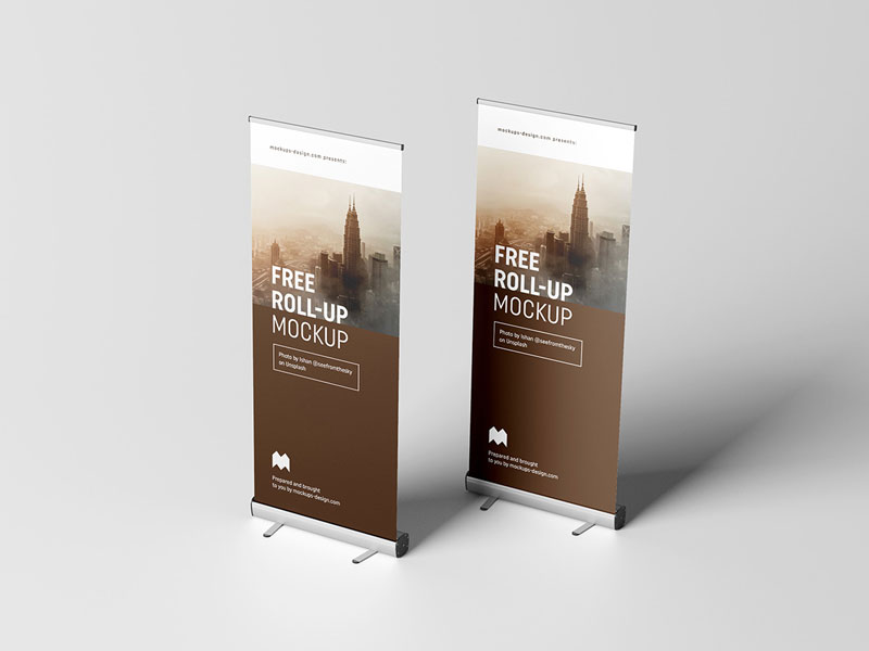 Roll Up Stand PSD Mockup