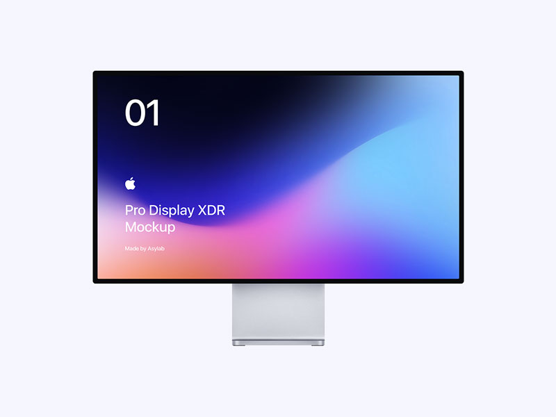 Apple Pro Display XDR PSD Mockup