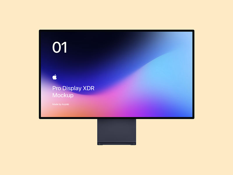 Apple Pro Display XDR PSD Mockup