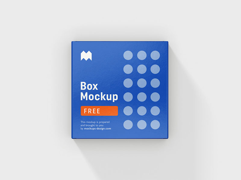 Download Square Box Packaging V2 PSD Mockup | MockupsQ