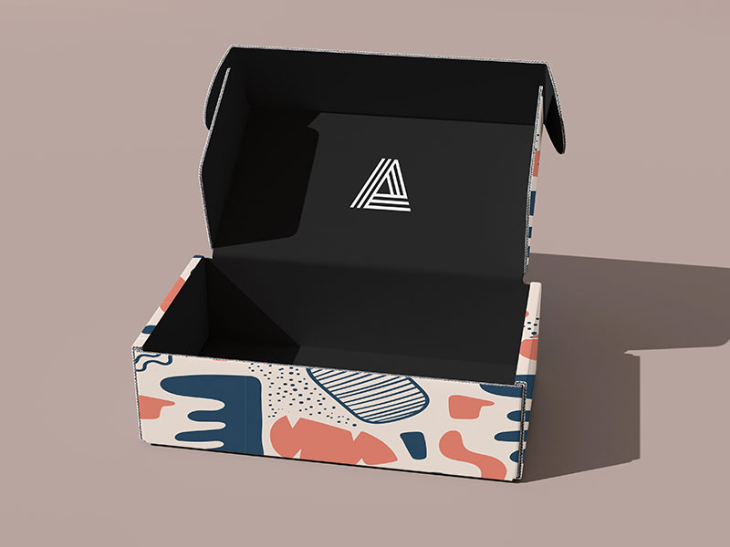 Cardboard Box V2 PSD Mockup