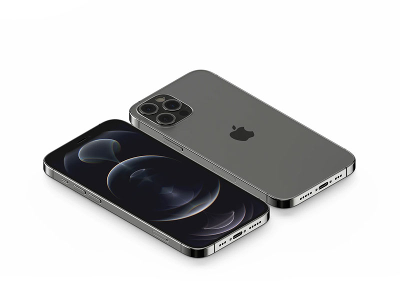 Isometric iPhone 12 Pro PSD Mockup