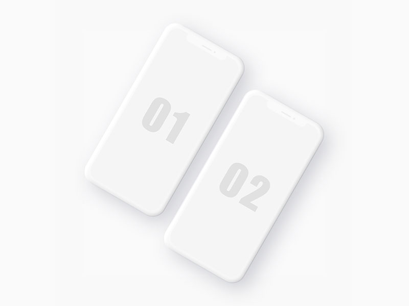 iPhone 12 Minimal PSD Mockup | MockupsQ