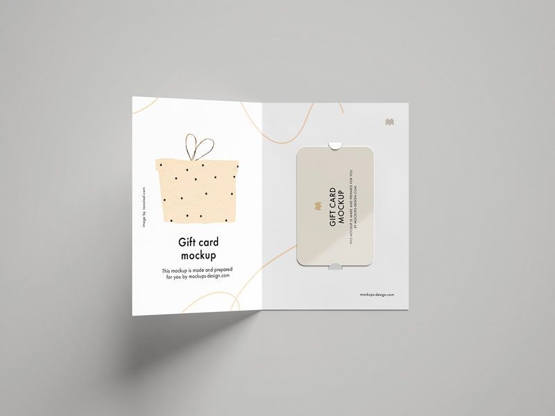 Download Gift Card PSD Mockup | MockupsQ