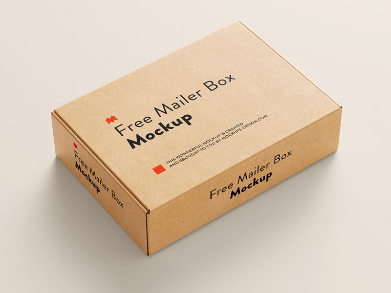 Mailer Box V2 PSD Mockup
