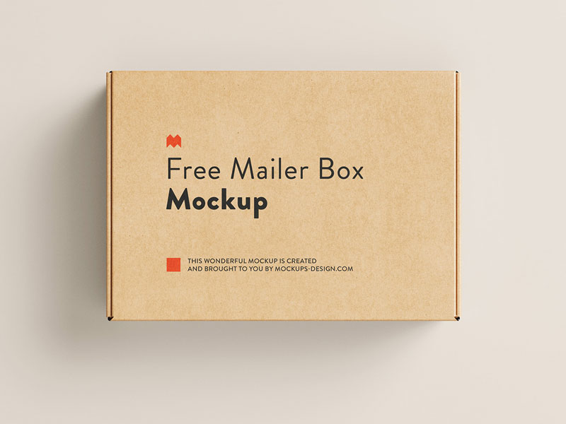 Mailer Box V2 PSD Mockup | MockupsQ