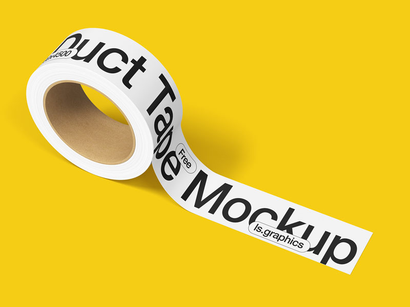 Duct Tape Roll Psd Mockup