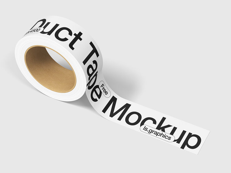 Duct Tape Roll Psd Mockup