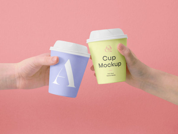 Mini Coffee Cup PSD Mockup