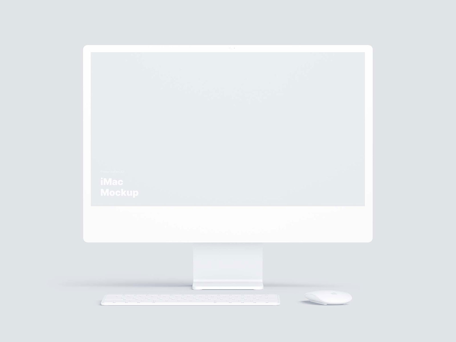 iMac 24-inch (2021) PSD Mockup