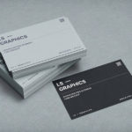 Stacked Business Cards V2 PSD Mockup